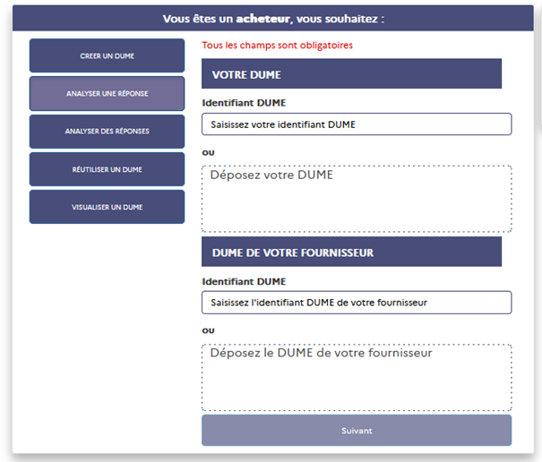 Analyser une seule réponse